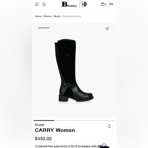 Pajar CARRY Women winter boots. New with tags never worn. Size 8.5.